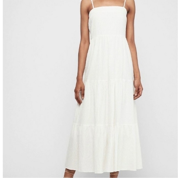 Express Dresses & Skirts - Express Elegant Cream Colored Maxi Dress